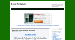 Desktop Screenshot of gejalamenopause.com