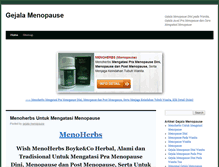 Tablet Screenshot of gejalamenopause.com